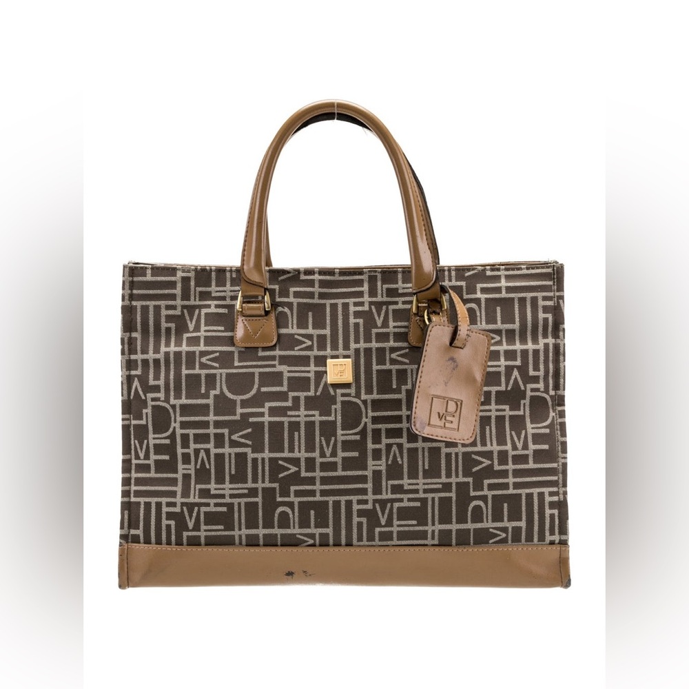 DIANE VON FURSTENBERG Canvas Top Handle Bag - Picture 2 of 9